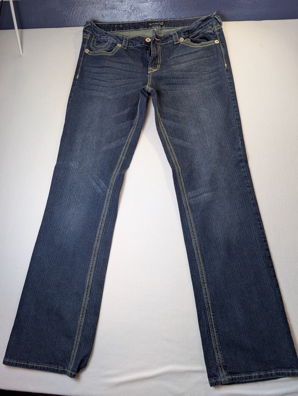 Royal Blue Denim Jeans 17*37 Bootcut